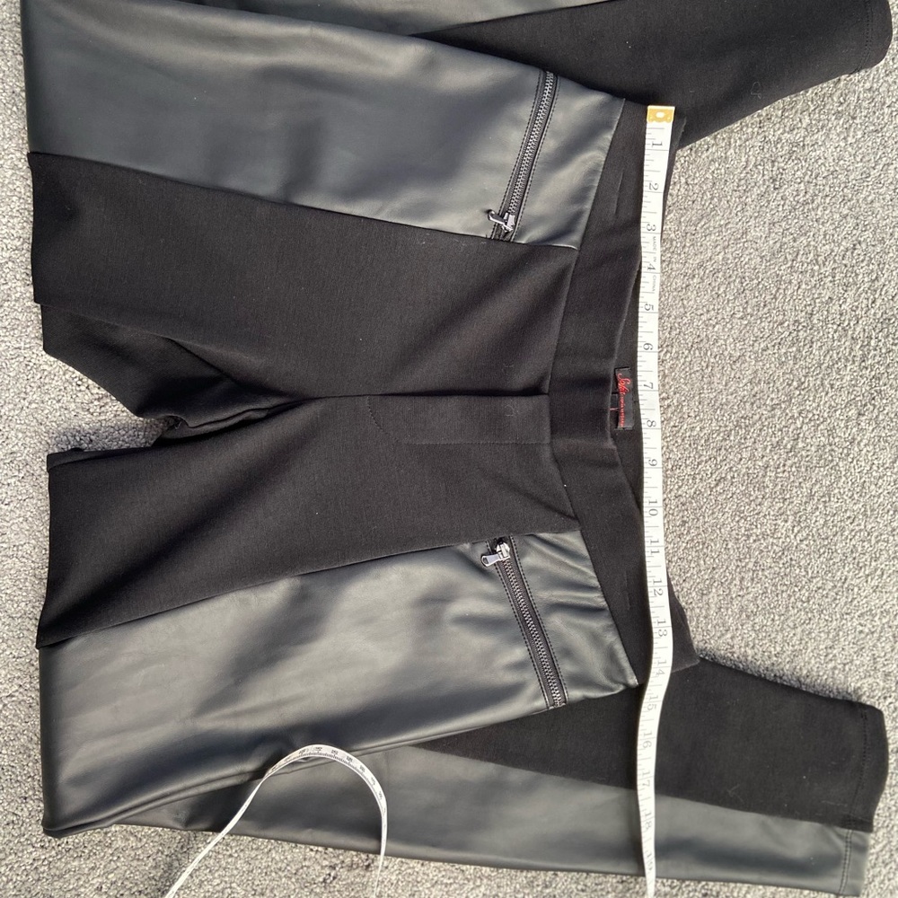 Faux leather pants